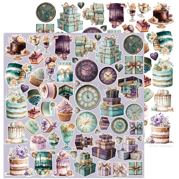 Zestaw dodatków do scrapbookingu  - Craft o'clock - Flowers of Delight -  MIX #6