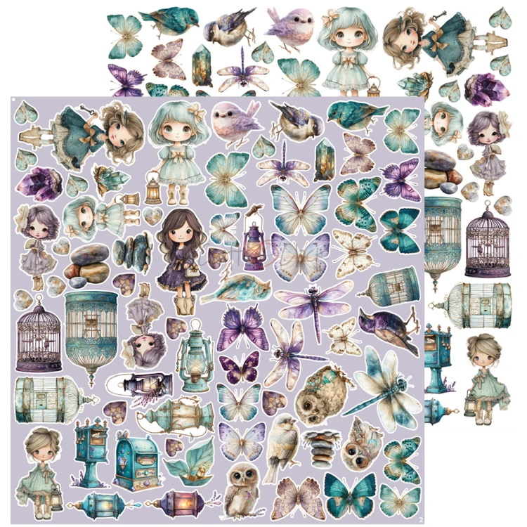 Zestaw dodatków do scrapbookingu - Craft o'clock - Flowers of Delight - delight #3