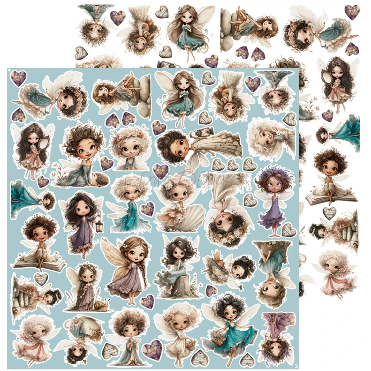 Zestaw dodatków do scrapbookingu - Craft o'clock - Flowers of Delight - Fairy World #3