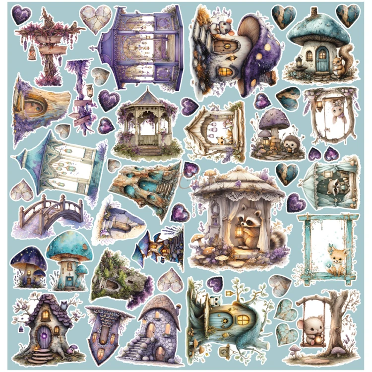 Zestaw dodatków do scrapbookingu - Craft o'clock - Flowers of Delight - Fairy World #6