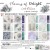 Zestaw papierów do scrapbookingu 20x20 - Craft o'clock - Flowers of Delight mix #1