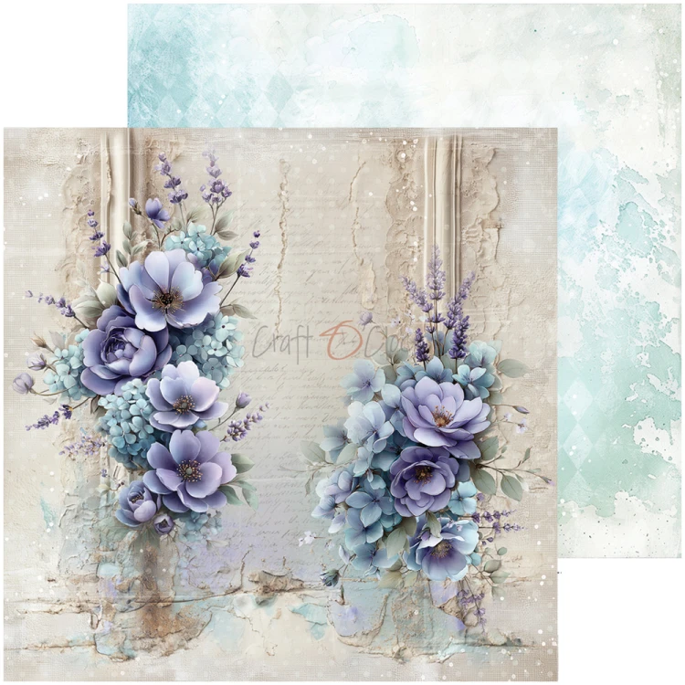 Zestaw papierów do scrapbookingu 20x20 - Craft o'clock - Flowers of Delight mix #4