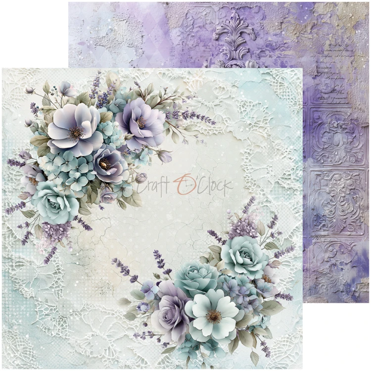 Zestaw papierów do scrapbookingu 20x20 - Craft o'clock - Flowers of Delight #5