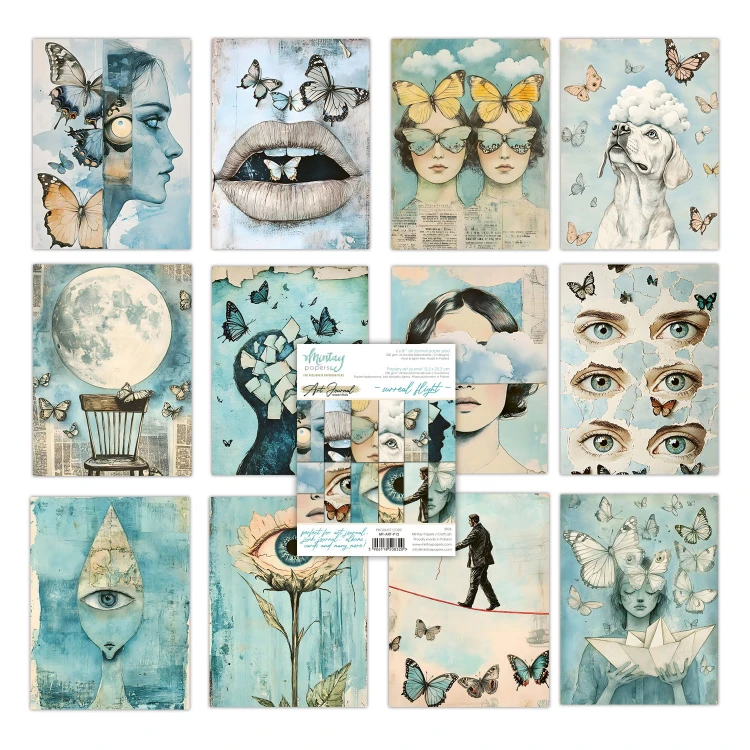 Zeszyt papierów do scrapbookingu Art Journal 15x20 - Mintay - Surreal Flight #2