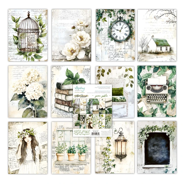 Zeszyt papierów do scrapbookingu Art Journal 15x20 - Mintay - Green Gables #2
