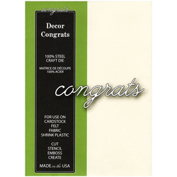 Wykrojnik - Poppystamps - Decor Congrats 1316 - napis