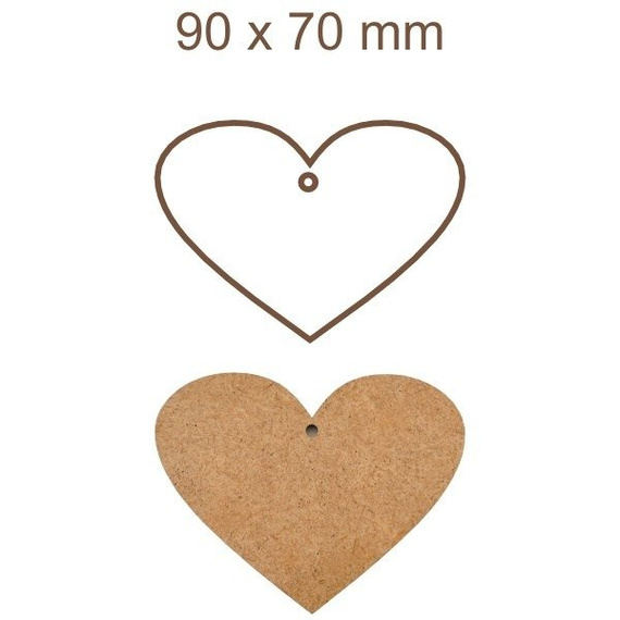 Dekory z HDF serca zestaw nr 11 - Daily Art