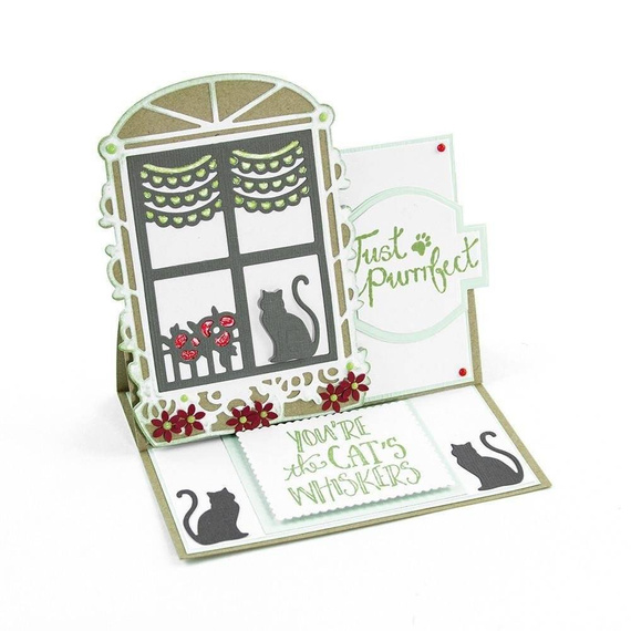 Wykrojnik + stempel - Tonic - Just Purrrfect / kot