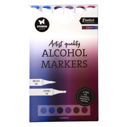 Markery alkoholowe dwustronne Galaxy Essentials nr 45 - Studio Light - 6 szt.