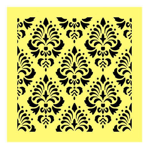 Maska / szablon 16x16cm - ST0201 damask