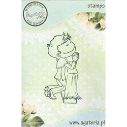 Stempel polimerowy - chłopiec komunijny - Agateria