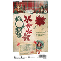Wykrojnik do papieru - StudioLight - Poinsettias & ice swirl frame poinsecja i ramka