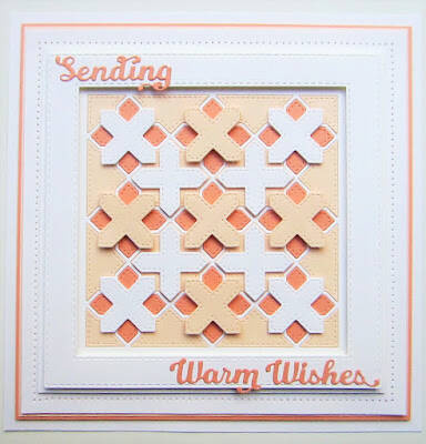 Wykrojnik - Creative Expressions - Quiltessentials Stars gwiazdki krzyżyki tło