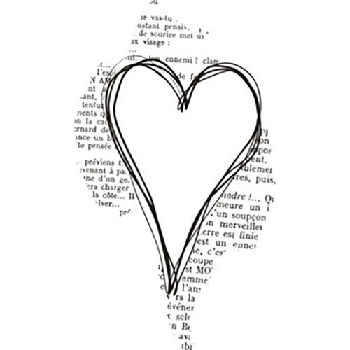 Stempel - Serce na tle - Agateria