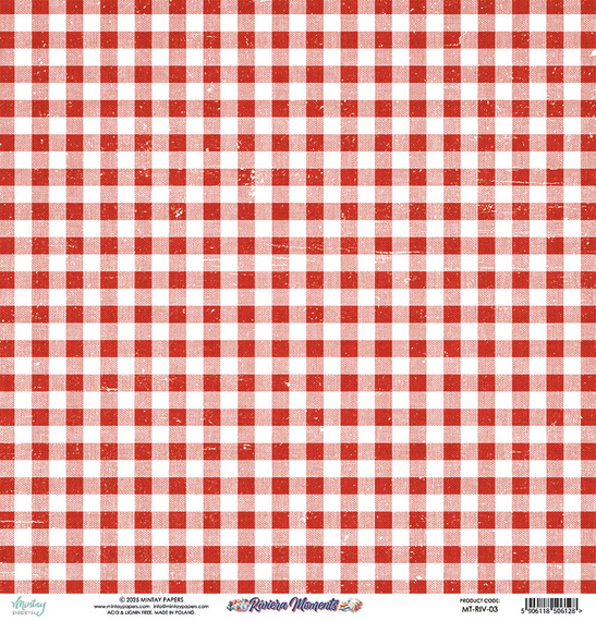 Papier do scrapbookingu 30x30 - Mintay - Riviera Moments 03