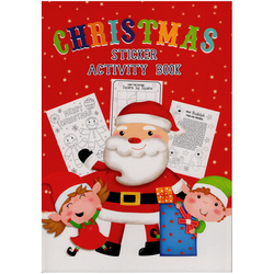 Kolorowanka z naklejkami i łamigłówkami dla dzieci - Christmas