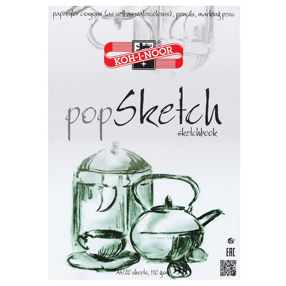 Blok szkicownik A4 Pop Sketch Koh-I-Noor 20 arkuszy