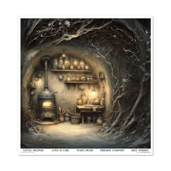 Zestaw papierów do scrapbookingu 30x30 - Mouse World - Interior - Itd Collection