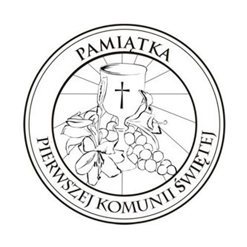Stempel - koło - pamiątka pierwszej komunii św. 1 - Agateria 7825813