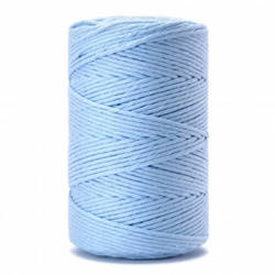 Sznurek bawełniany niebieski do makramy 3mm - 100mb