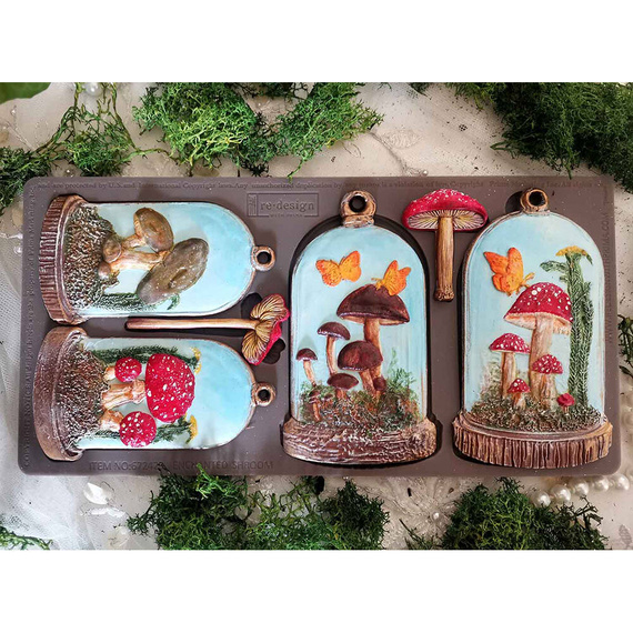 Foremka silikonowa - Prima - Enchanted Shroom grzyby w kopułkach