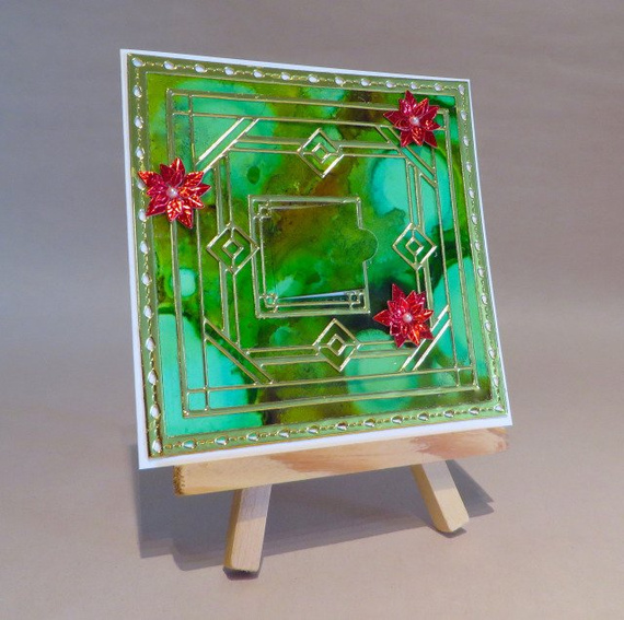 Wykrojnik - Poppystamps - Deco Victor Square - art deco ramka