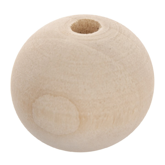 Kulki drewniane do korali, koralik 14mm - 30szt