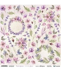 Papier 30x30 - ScrapAndMe - Meadow Impressions Flowers - arkusz do wycinania