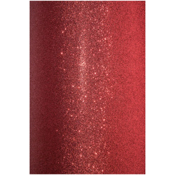 Papier brokatowy A4 czerwony 210g