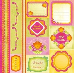 Papier do scrapbookingu dodatki - Color explosion - Lemonade