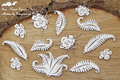 Tekturka - Fern - Fern set - Kwiat paproci zestaw - Scrapiniec