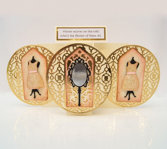 Wykrojnik - Tonic - Indulgence Chic - Hand Mirror kamea, lusterko, ramka