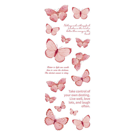 Naklejki foliowe - Różowe motyle