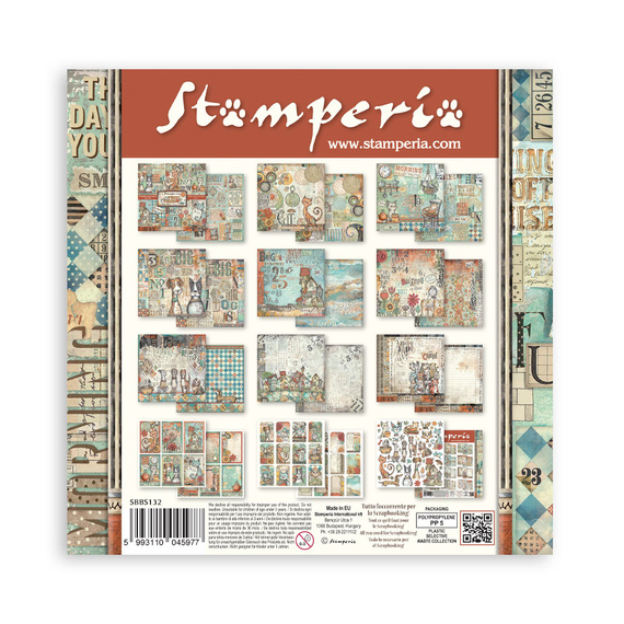 Zestaw papierów do scrapbookingu 20x20 - Furry Friends - Stamperia