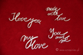 Tekturka Brush art script - Love SC
