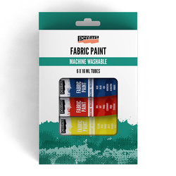 Farby do tkanin w tubkach - Fabric Paint 6x16 ml - Pentart