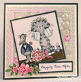 Stempel - Whimsy Stamps - Wedding the Odd Couple - kot i mysz, ślub