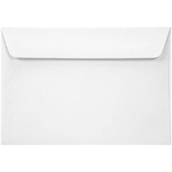 Koperta prążkowana C6 NK Acquerello Bianco biała 100g