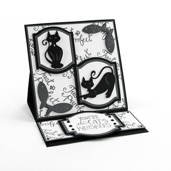 Wykrojnik + stempel - Tonic - Just Purrrfect / kot