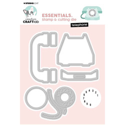 Wykrojnik do papieru i stempel - StudioLight - Telephone telefon