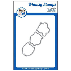 Wykrojnik - Whimsy Stamps - Owl Outlines - sowy kontury