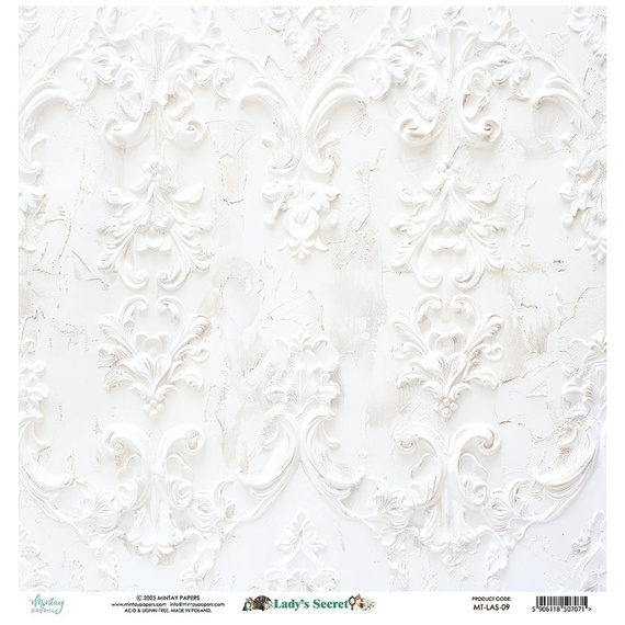 Papier z elementami do scrapbookingu 30x30 - Mintay - Lady's Secret