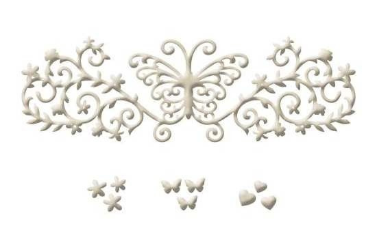 Wykrojnik - Spellbinders - Royal Flutter S4-437 ornament z motylem