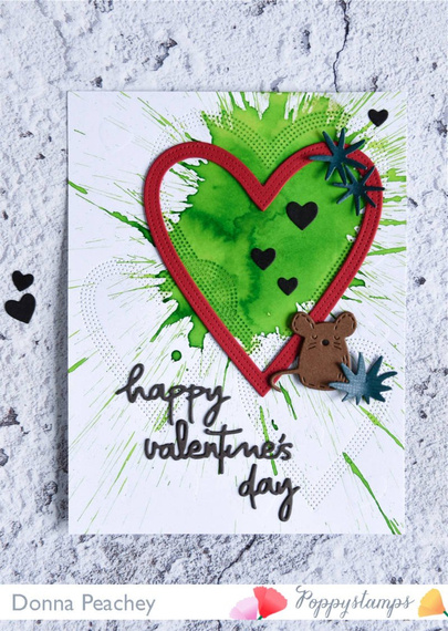 Wykrojnik - Poppystamps - Fresh Petals - kwiaty, płatki