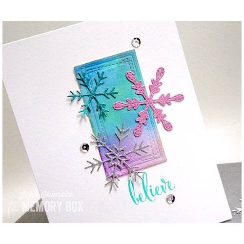Wykrojnik - Memory Box - Stitched Piccolo Snowflakes śnieżynki