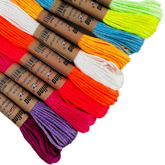 Mulina 8m - mix 10 sztuk kolorów MUL-5627