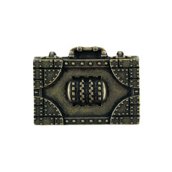 Ozdoba metalowa galwanizowana - walizka 2