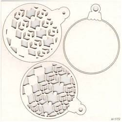 Tekturka Christmas by the fire - 3 layers bubble - bombka  - Scrapiniec