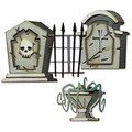 Wykrojnik Sizzix Thinlits - Graveyard, Colorize by Tim Holtz cmentarz