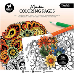 Mandala Coloring Pages - Studio Light - arkusze do kolorowania dla dorosłych i dzieci